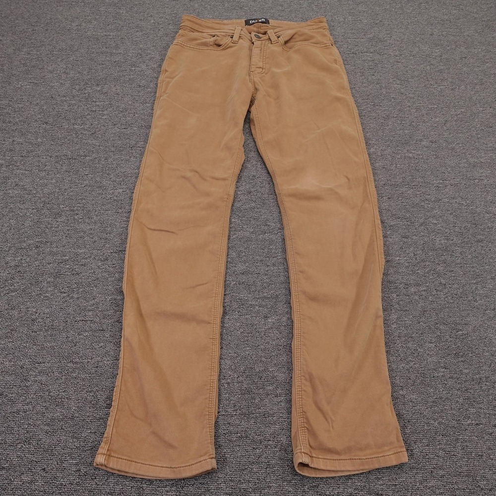 DUER N2X Relaxed Taper Jeans Mens 30x31 Beige 5 Pocket Denim Casual Pants